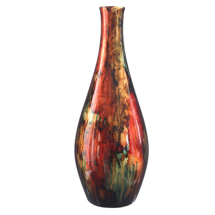 VASE 23XH25CM RUBY RED