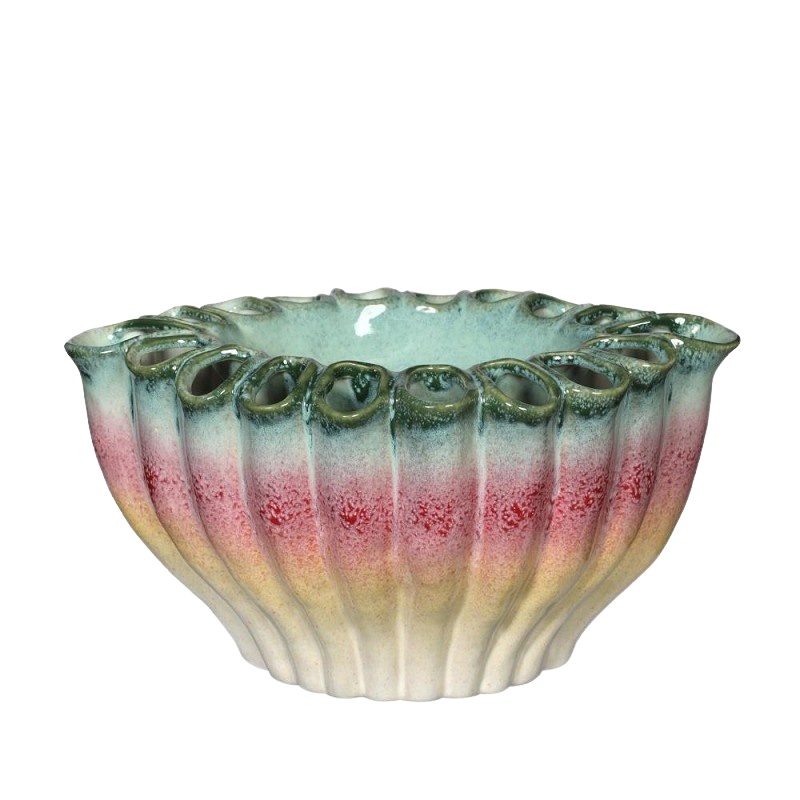 RAINBOW FLOWER BOWL 30X20.3XH17CM
