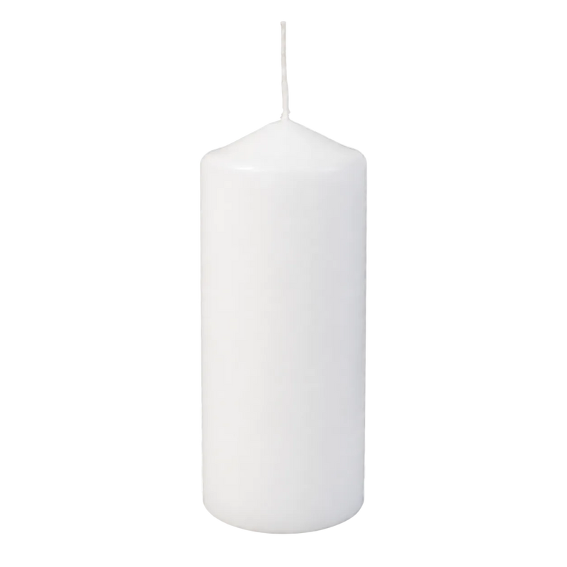 CANDLES PILLAR 5.8X15CM WHITE 44H Deventor