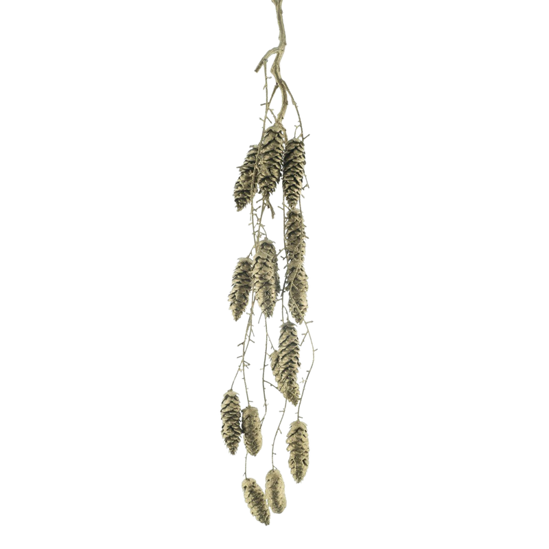 HANGING PINE CONE GOLD 81CM