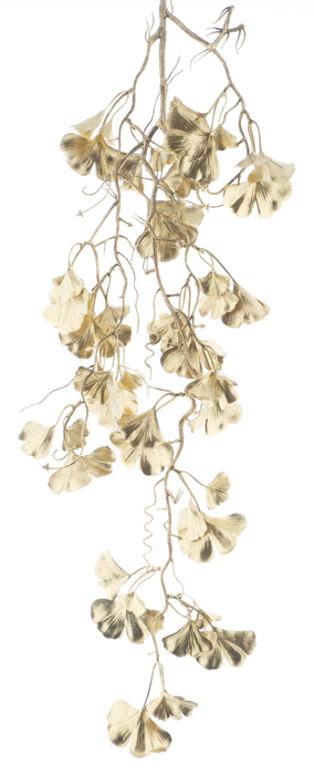 HANGING GINGKO LEAF GOLD 82CM