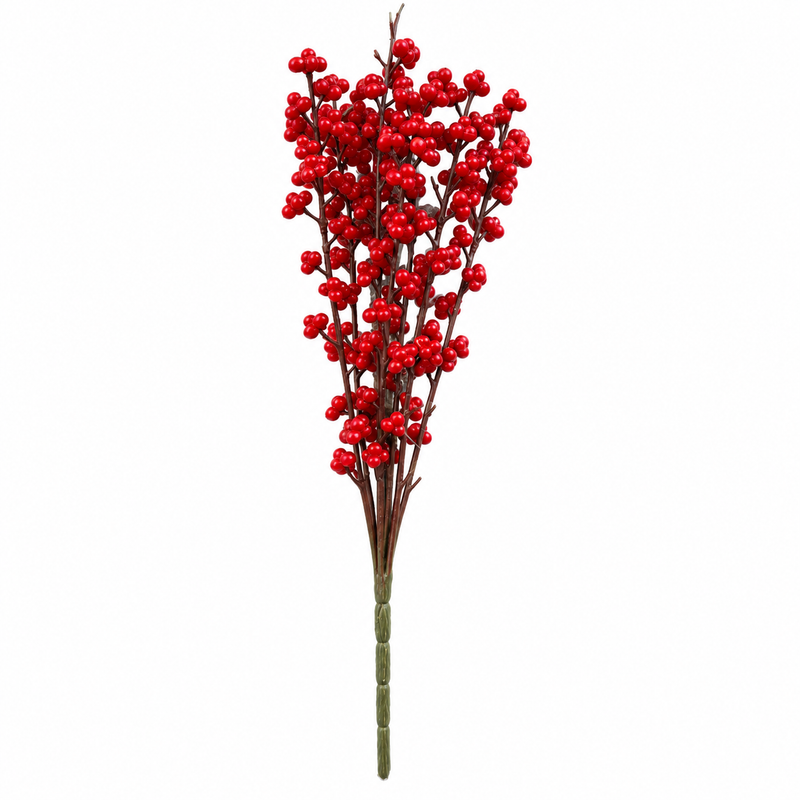 Artificial Red Berry Christmas Spray