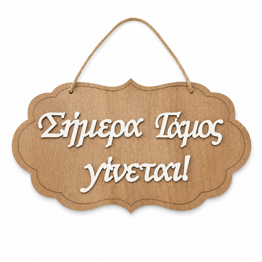 Wedding Day Wooden Label Wooderland