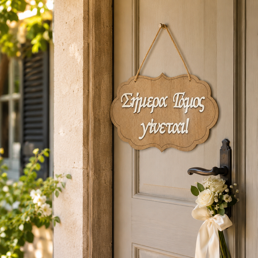 Wedding Day Wooden Label Wooderland
