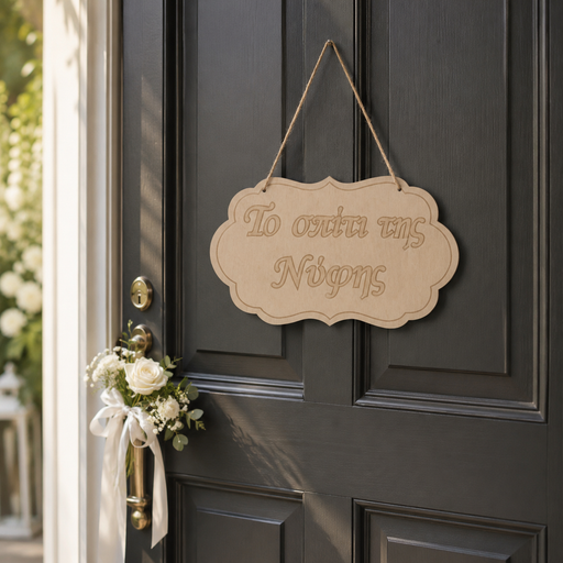 Bride's House Wooden Label Wooderland