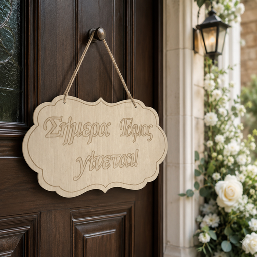 Wedding Day Wooden Label Wooderland