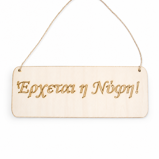 Bride is Coming Wooden Label Wooderland