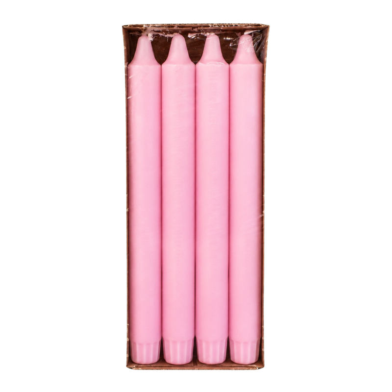 CANDLES STICK PINK 23.5CM 8PCS 8HRS Deventor