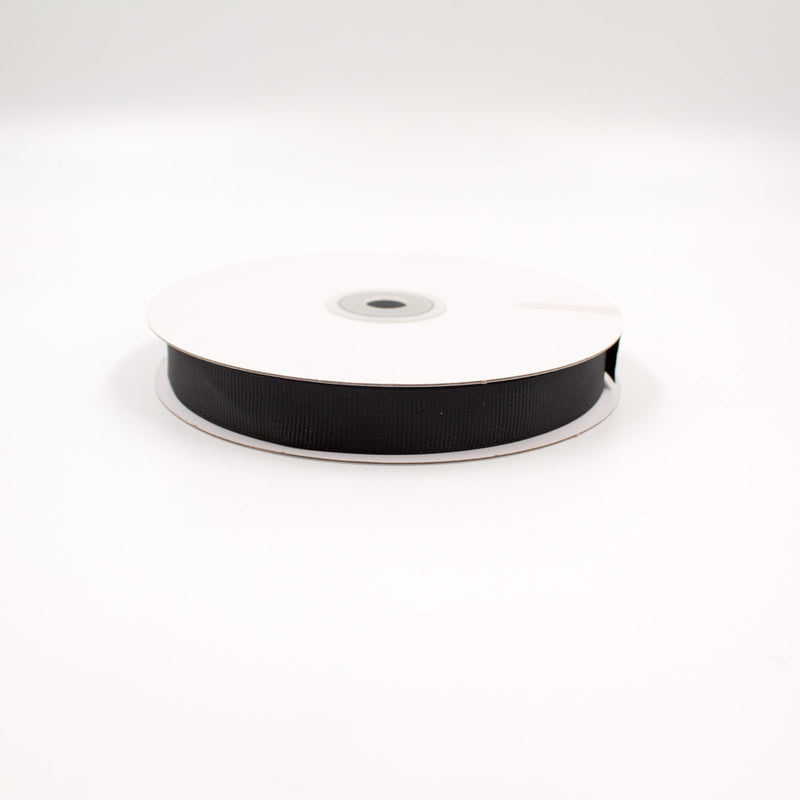 GROSGRAIN RIBBON BLACK 15MMX50M
