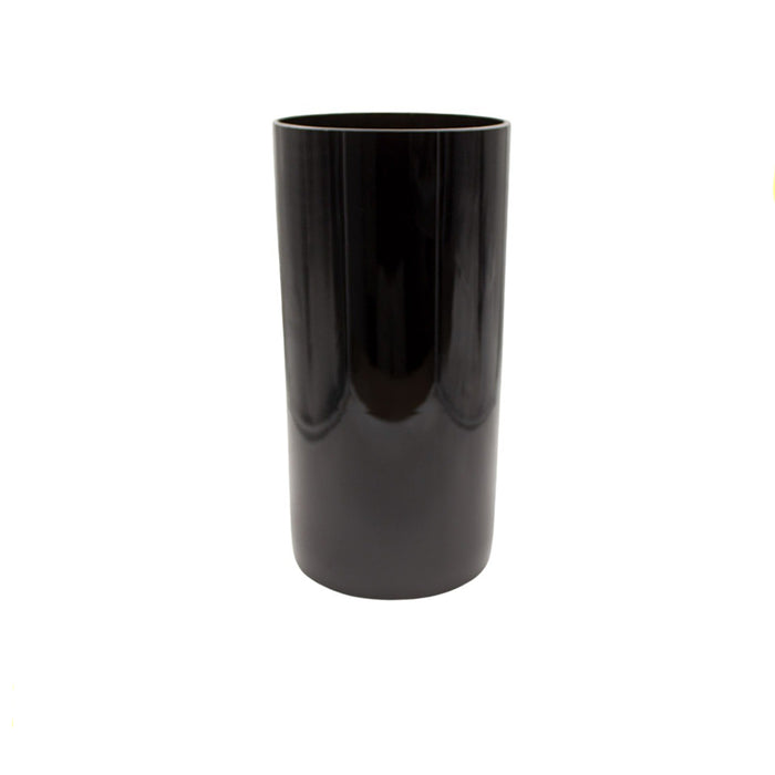 GLASS VASE 15X30CM BLACK