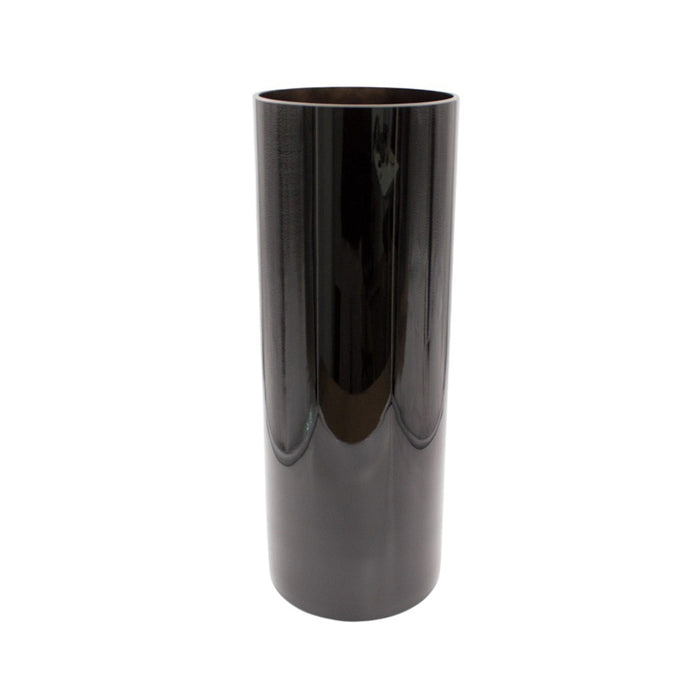 GLASS VASE 15X40CM BLACK