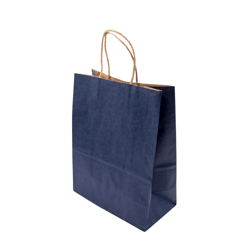 PAPER BAG 15X8X21CM BLUE