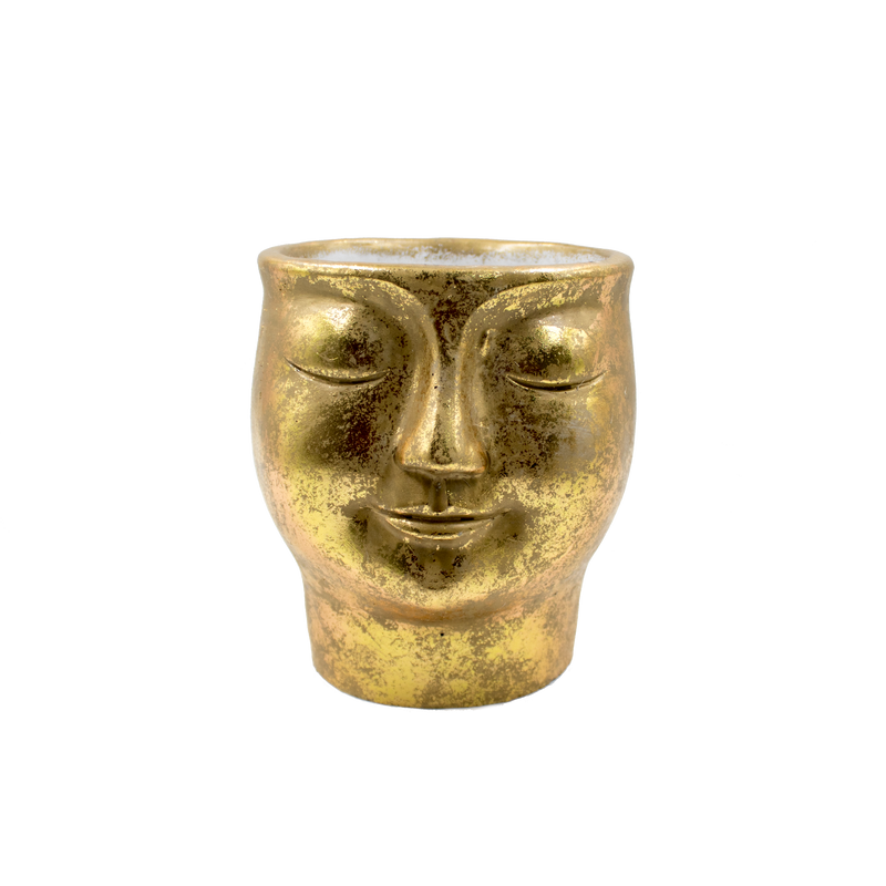 FLOWER POT FACE 15X15X17CM