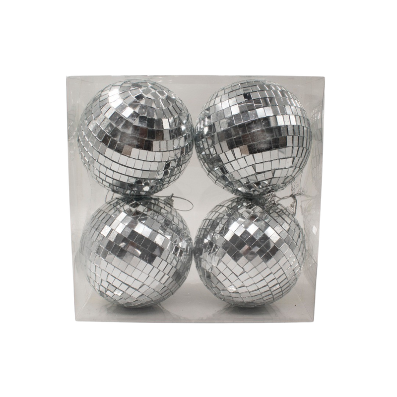 DISCO BALL 10CM 4PCS