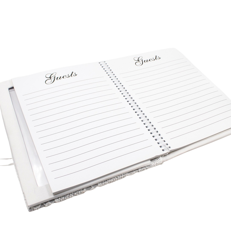 WHITE GUESTBOOK