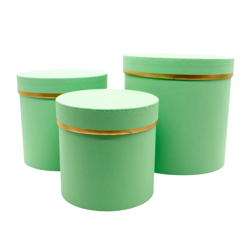 PAPER BOX PLAIN S/3 GREEN