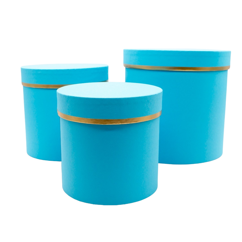 PAPER BOX PLAIN S/3 BLUE