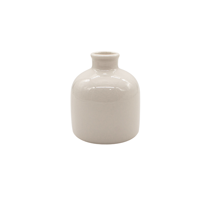 CERAMIC VASE WHT 11HX3D Deventor