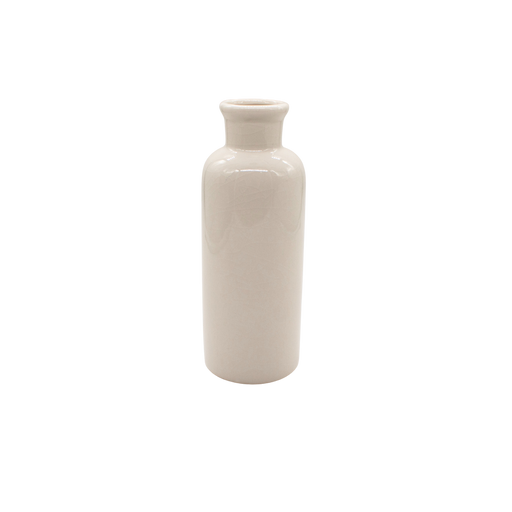 CERAMIC VASE WHT 19HX5D Deventor