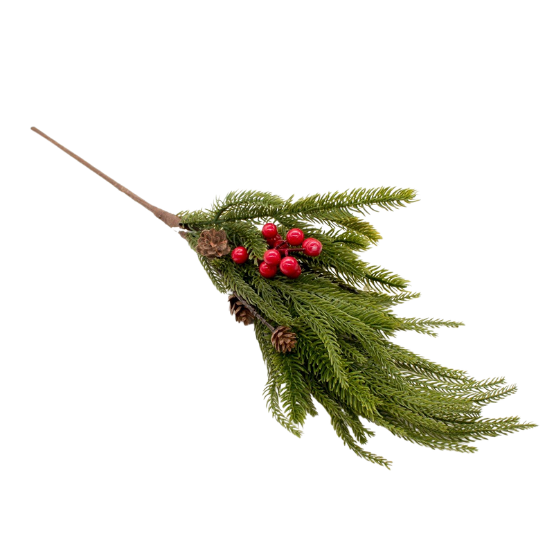 MIXED PINE W/BERRY SPRAY 68CM Deventor