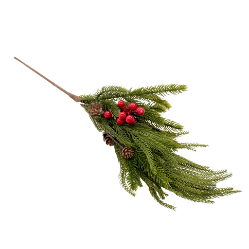 MIXED PINE W/BERRY SPRAY 68CM Deventor