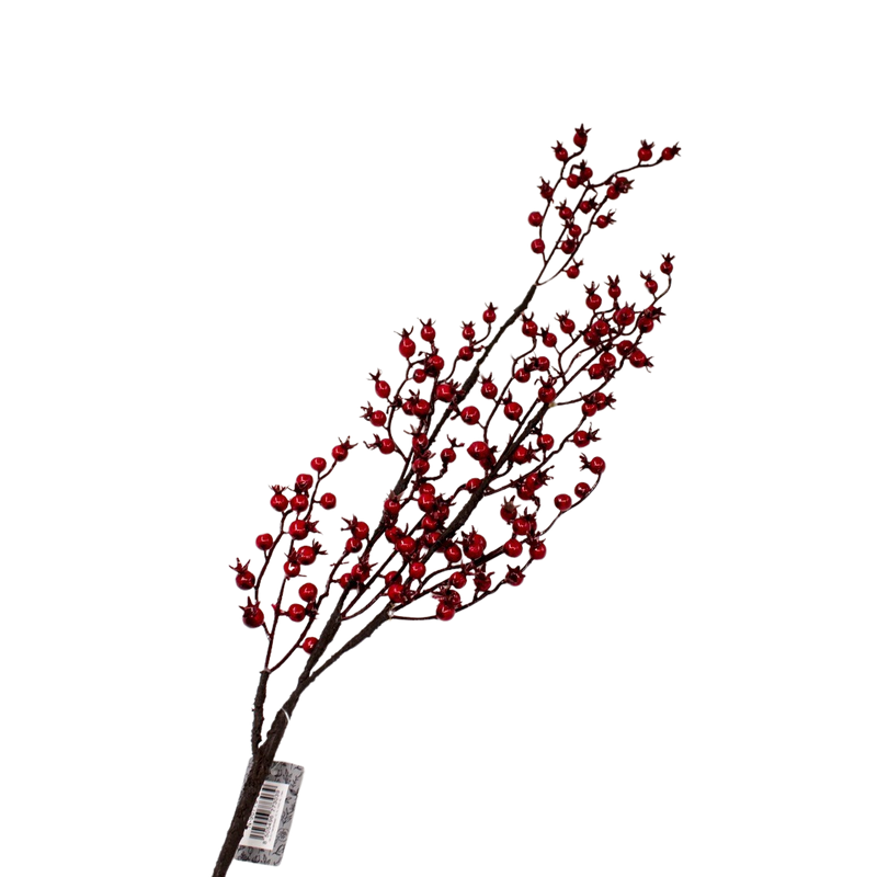 MINI ROSE SPRAY RED ICED 98CM Deventor