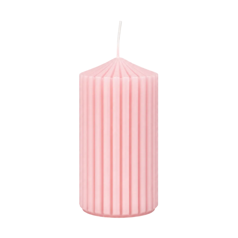 CANDLE PILLAR 6X10 PINK 30H Deventor