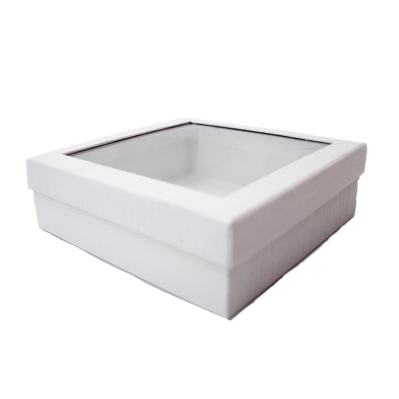 BOX WITH WINDOW 18X18X5cm