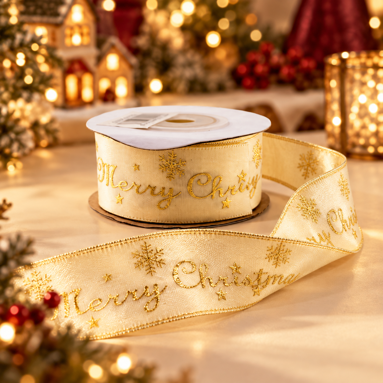 Deventor x mas packing products in a festive setting