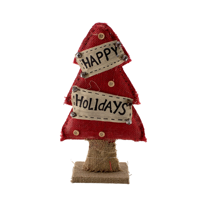 HAPPY HOLIDAYS TREE 40CM