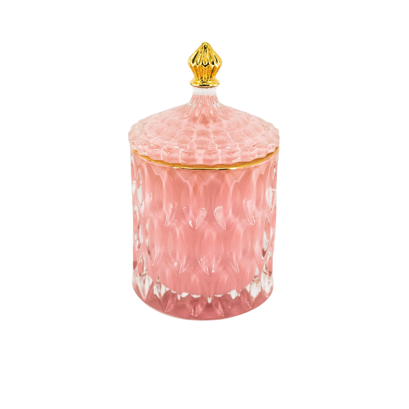 GLASS JAR PINK