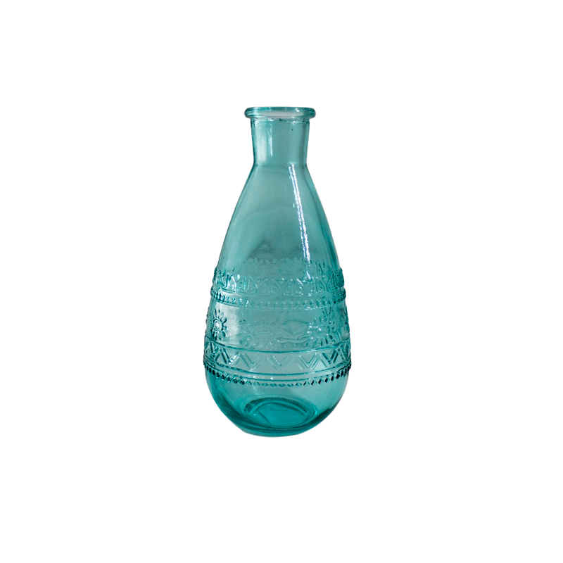 BOTTLE BLUE 7.5HX15.8CM