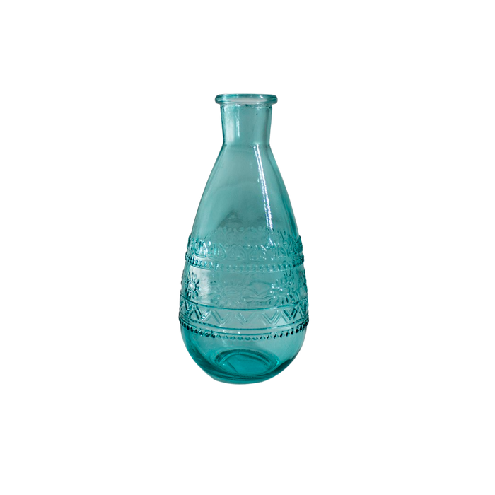 BOTTLE BLUE 7.5HX15.8CM