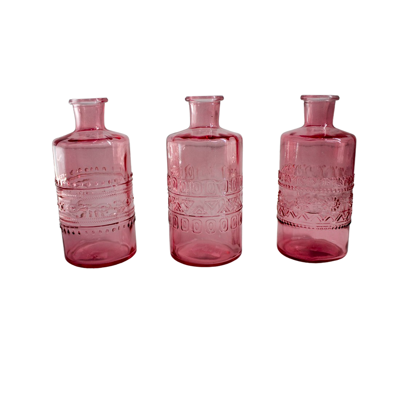 BOTTLE PINK 7.5HX14.5CM Deventor