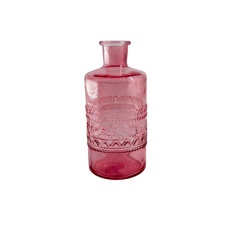 BOTTLE PINK 7.5HX14.5CM Deventor