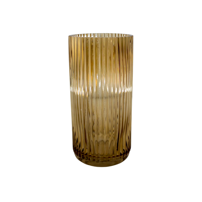 GLASS VASE GOLD 19x9cm