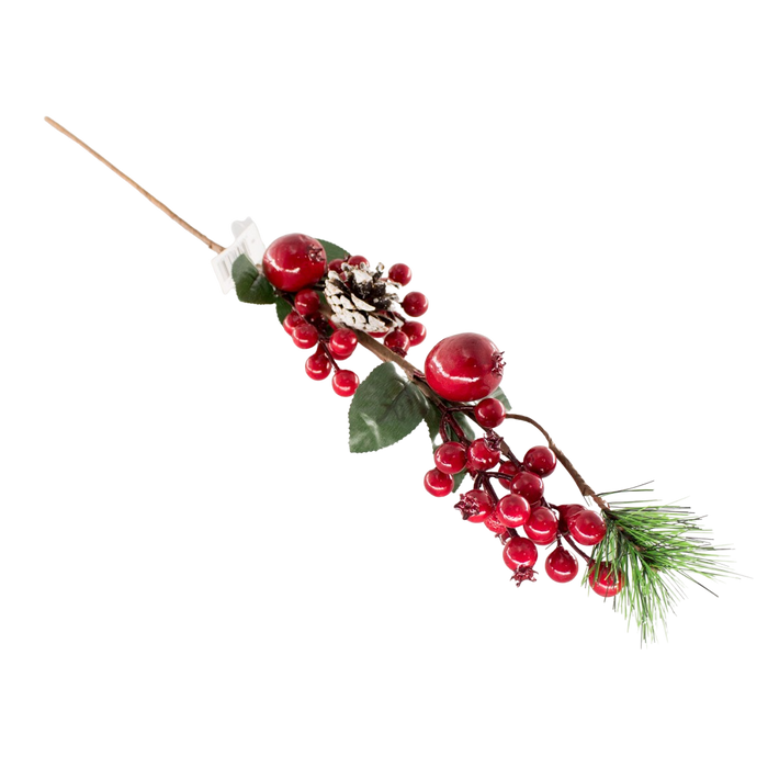 SNOWY CONE&BERRY STEM 65CM