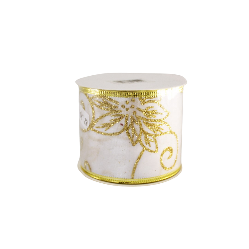 X-MAS SATIN RIBBON WIRED 60MMX10Y