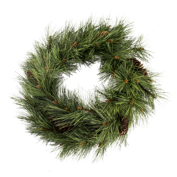 PINUS PINE WREATH GREEN 60CM