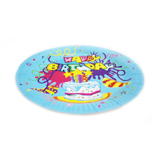 Plates happy birthday set of 10 - 23cm - Deventor