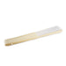 Wooden hand fan white fabric 21cm - Deventor